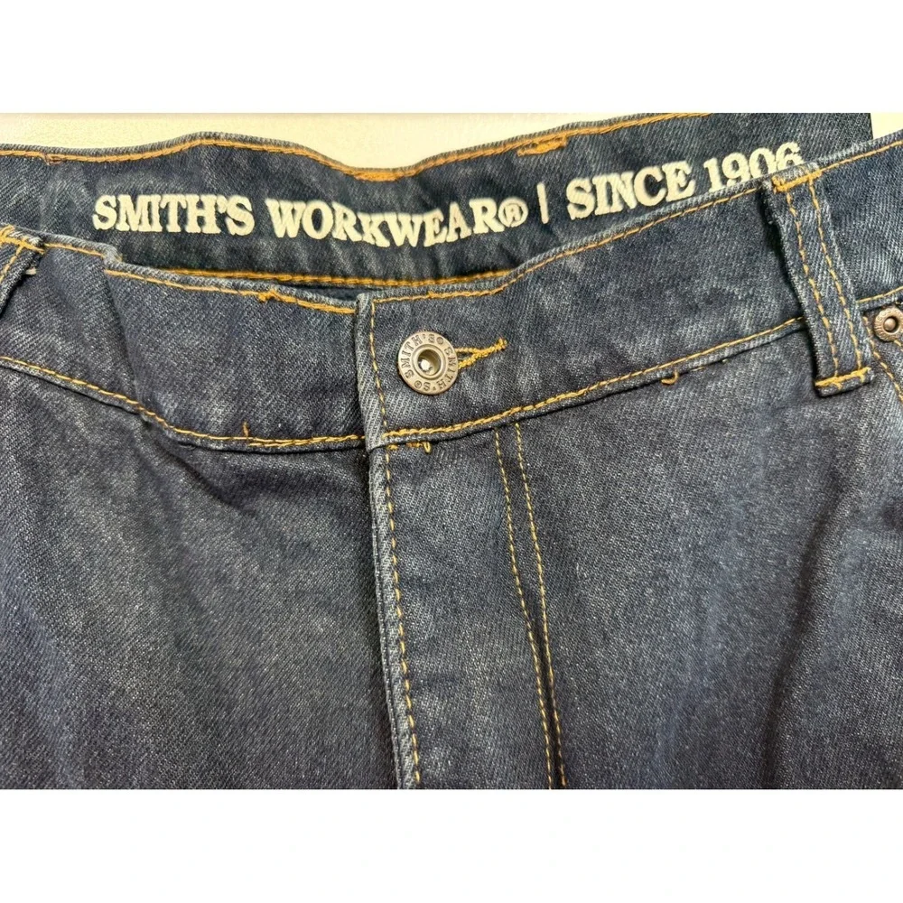 Smiths Workwear Mens 42x32 Relaxed Fit Fleece Lined‎ 5 Pocket Denim Jeans (HH11)